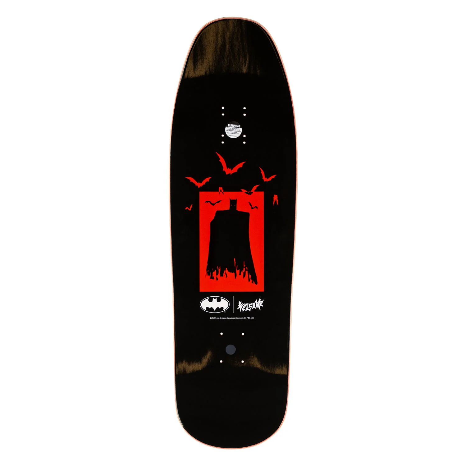 Welcome x Batman Skateboard Deck Heart of Hush on Gaia Bone 9.6" - Image 2
