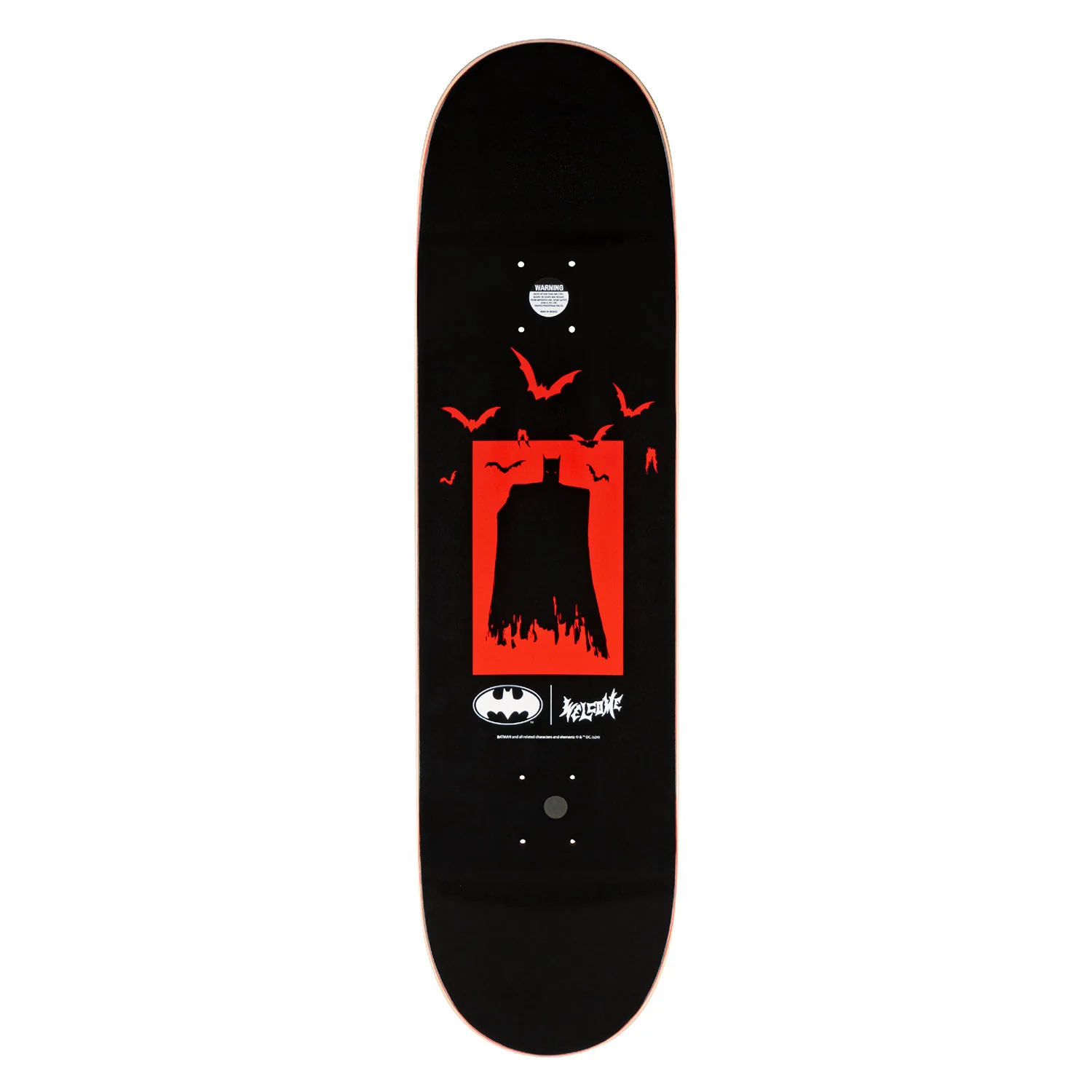 Welcome x Batman Skateboard Deck Heart of Hush on Popsicle Bone 8.5" - Image 2