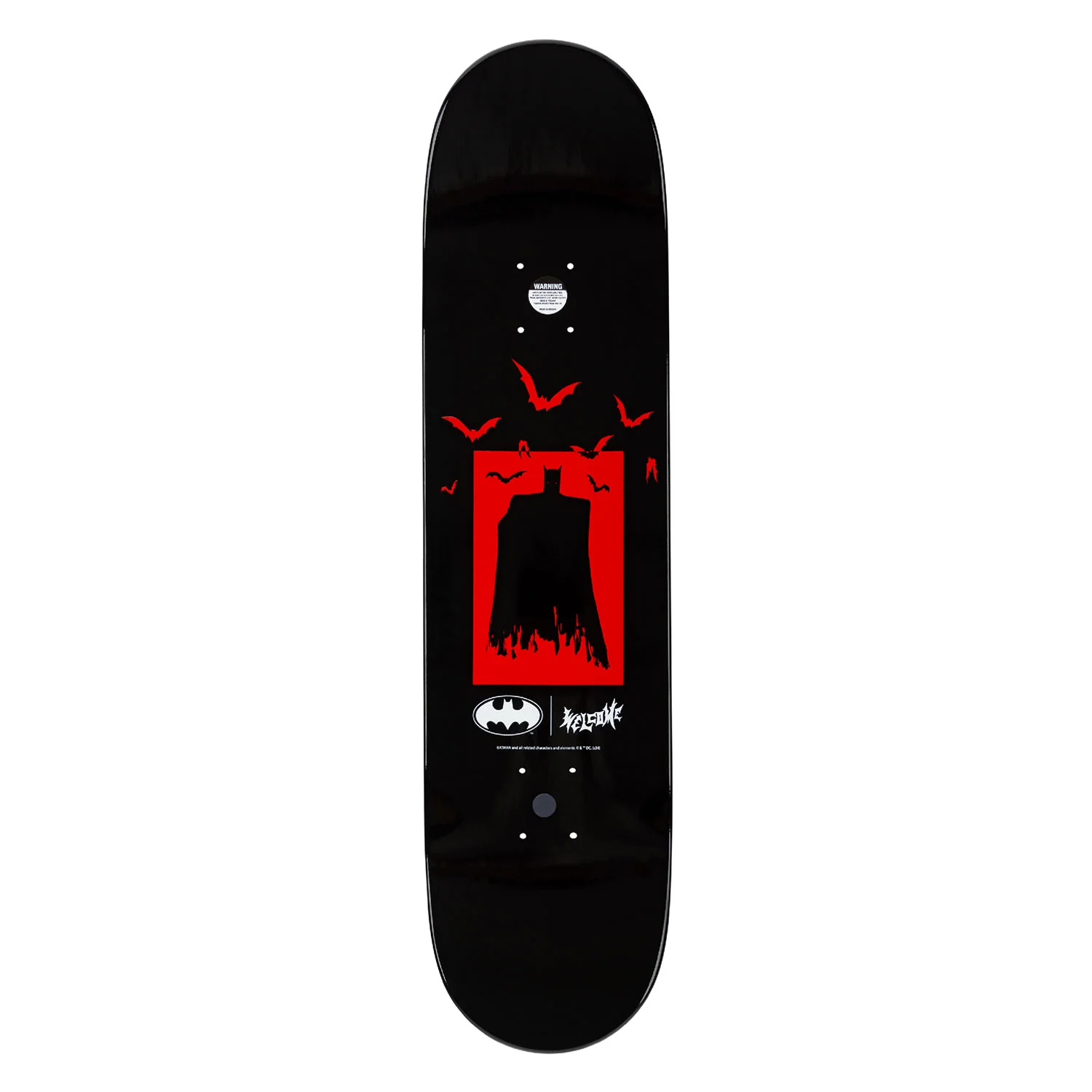 Welcome x Batman Skateboard Deck Joker on Popsicle Black Dip 8.0" - Image 2