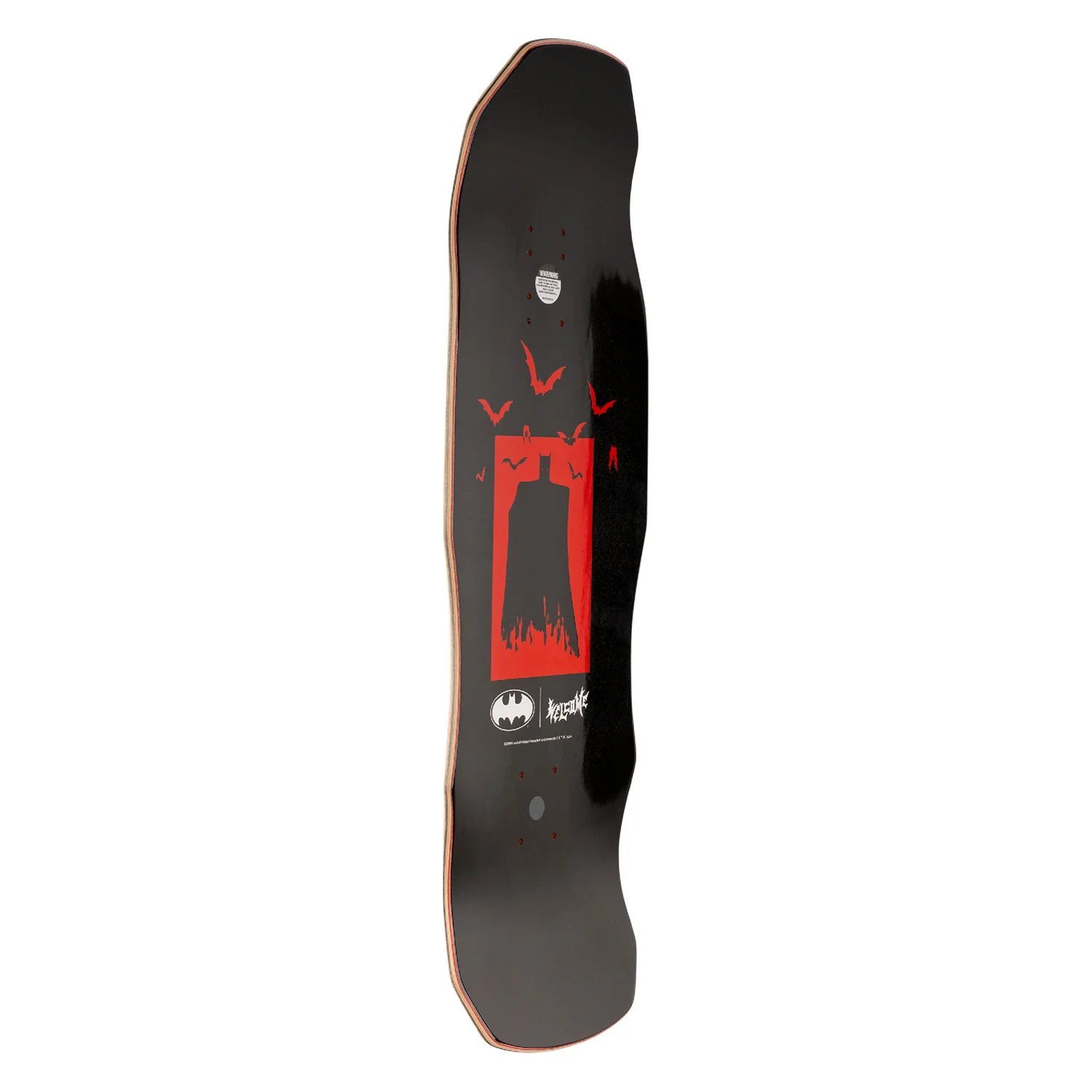 Welcome x Batman Skateboard Deck Talons on Dark Lord Red Stain 9.75" - Image 5