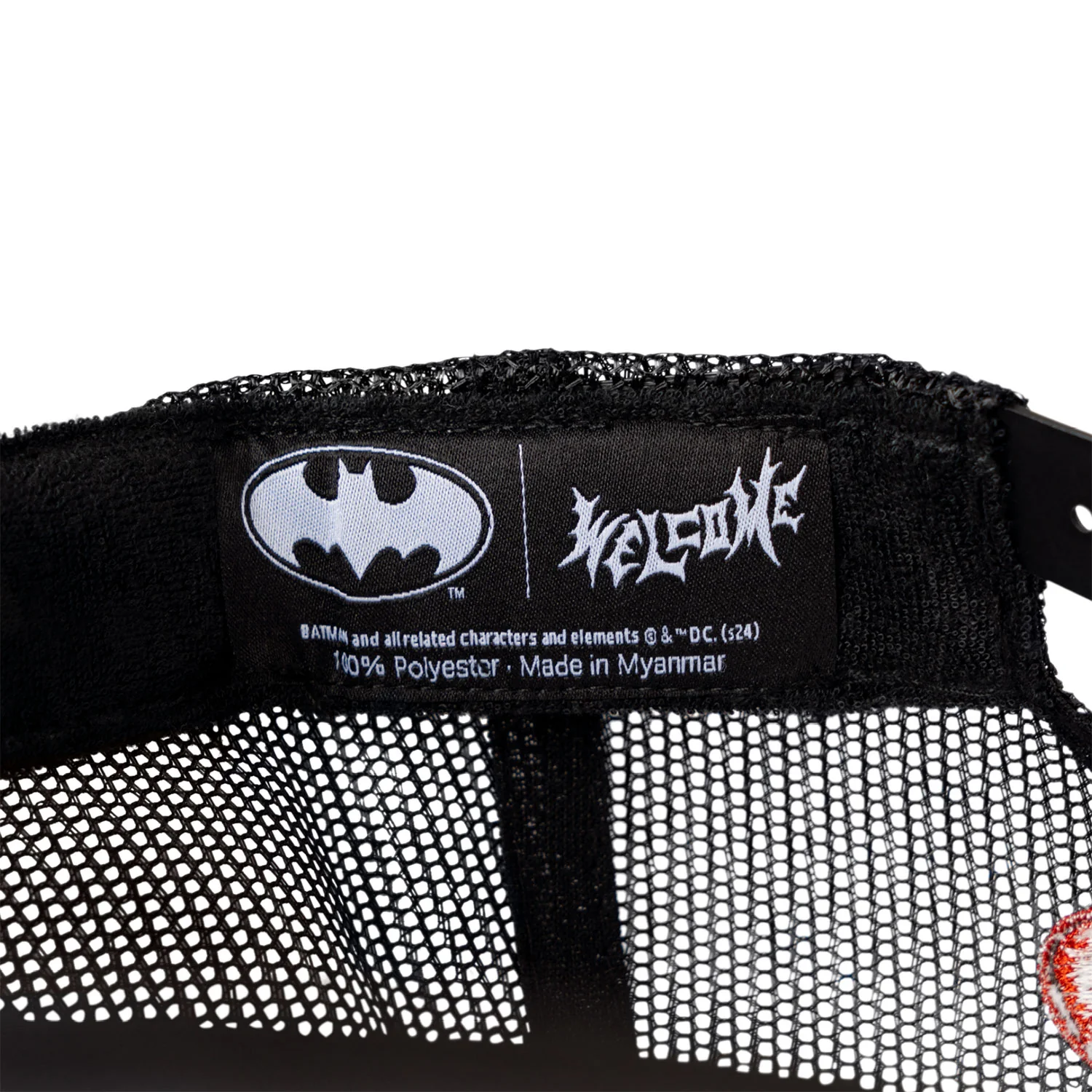 Welcome x Batman Skateboard Hat Batman Trucker Hat Black OS - Image 3