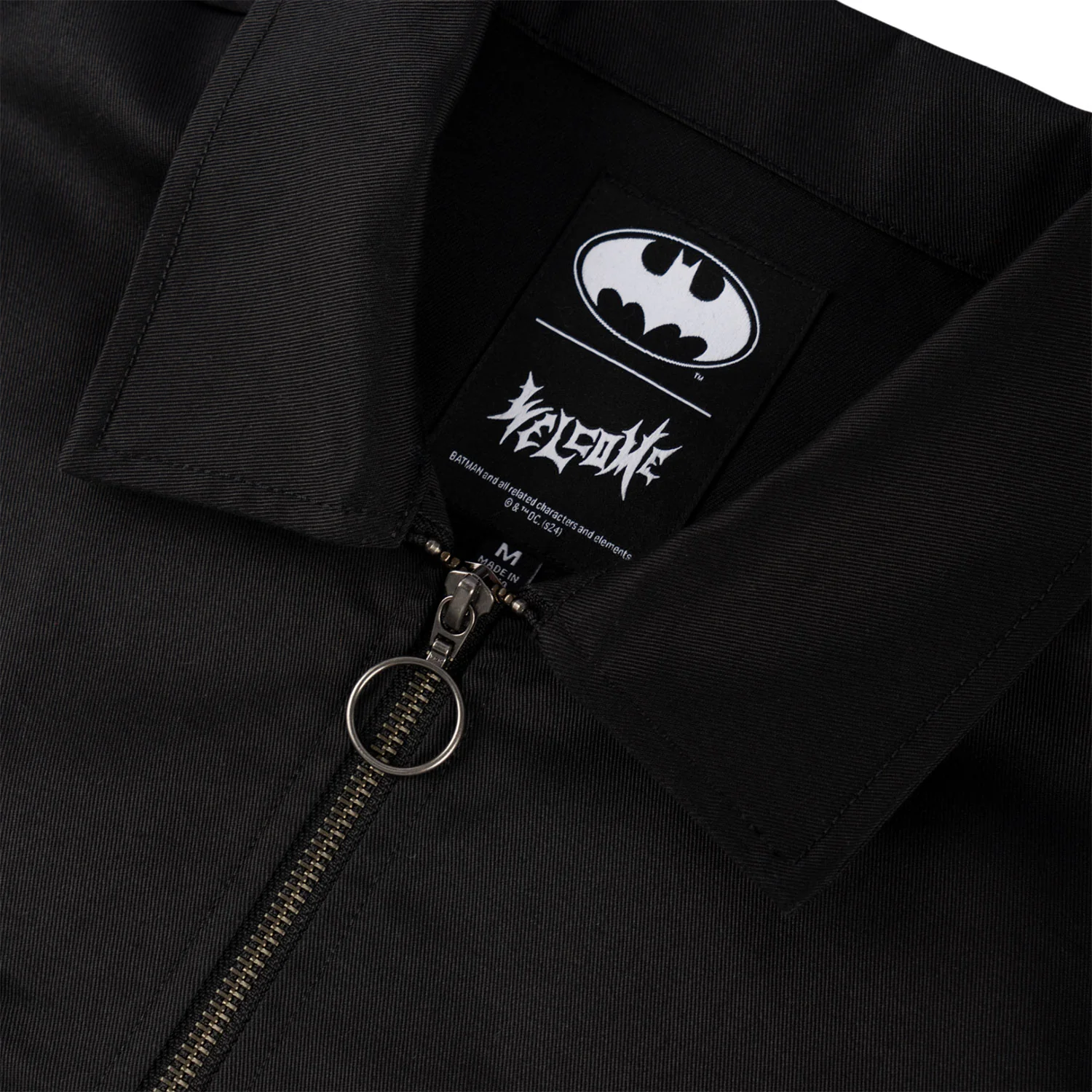 Welcome x Batman Skateboard Longsleeve Gotham Work Shirt Black - Image 3