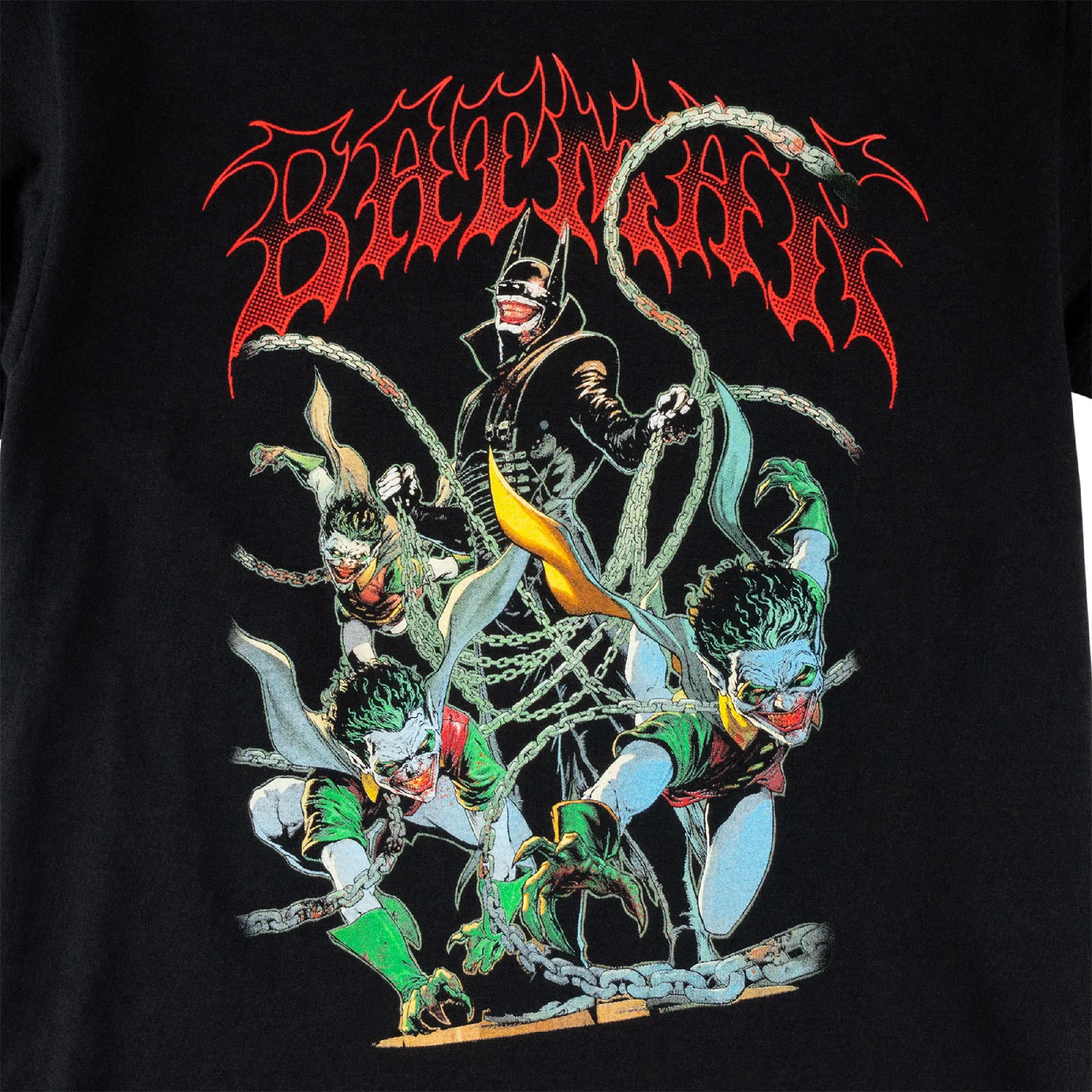 Welcome x Batman Skateboard T-Shirt Batman Who Laughs Black - Image 2