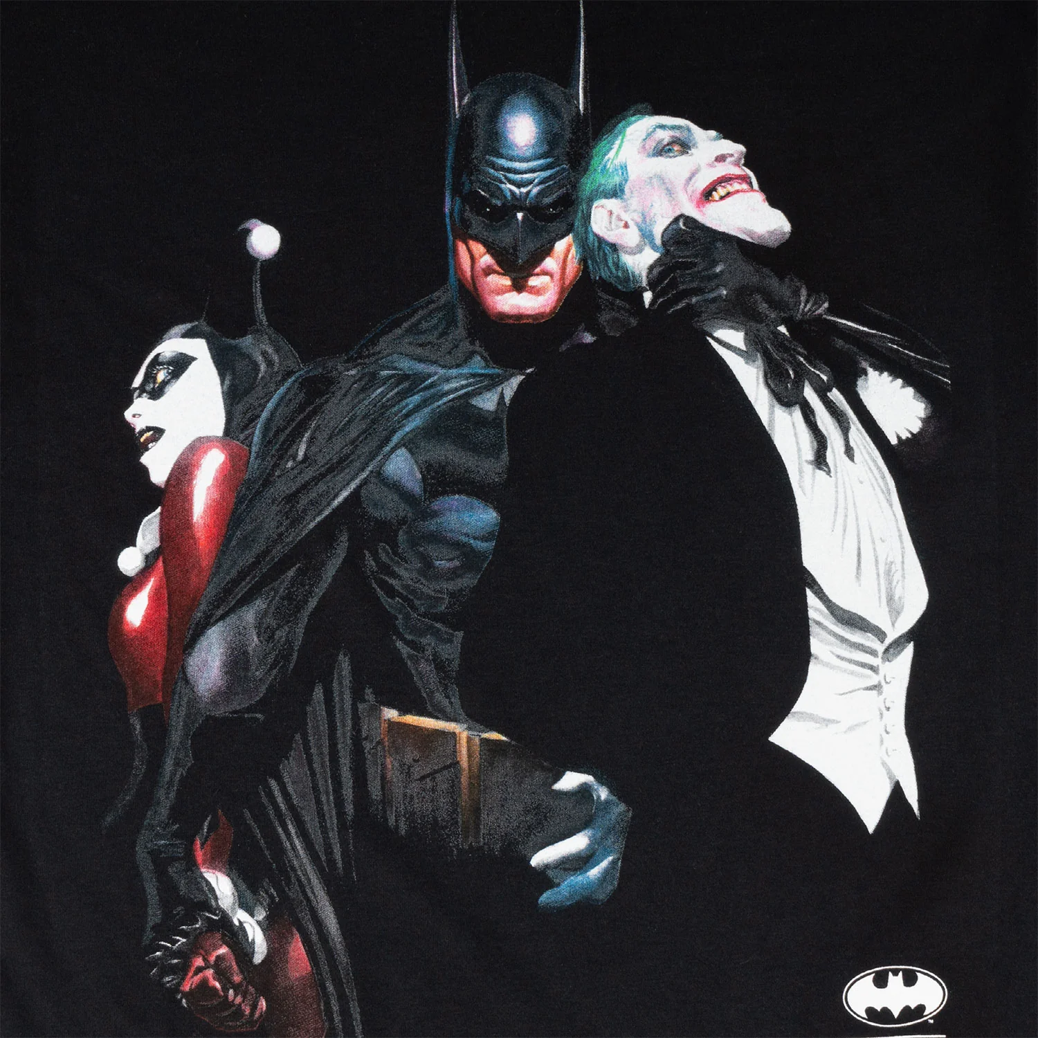 Welcome x Batman Skateboard T-Shirt Harley & Joker Black - Image 2