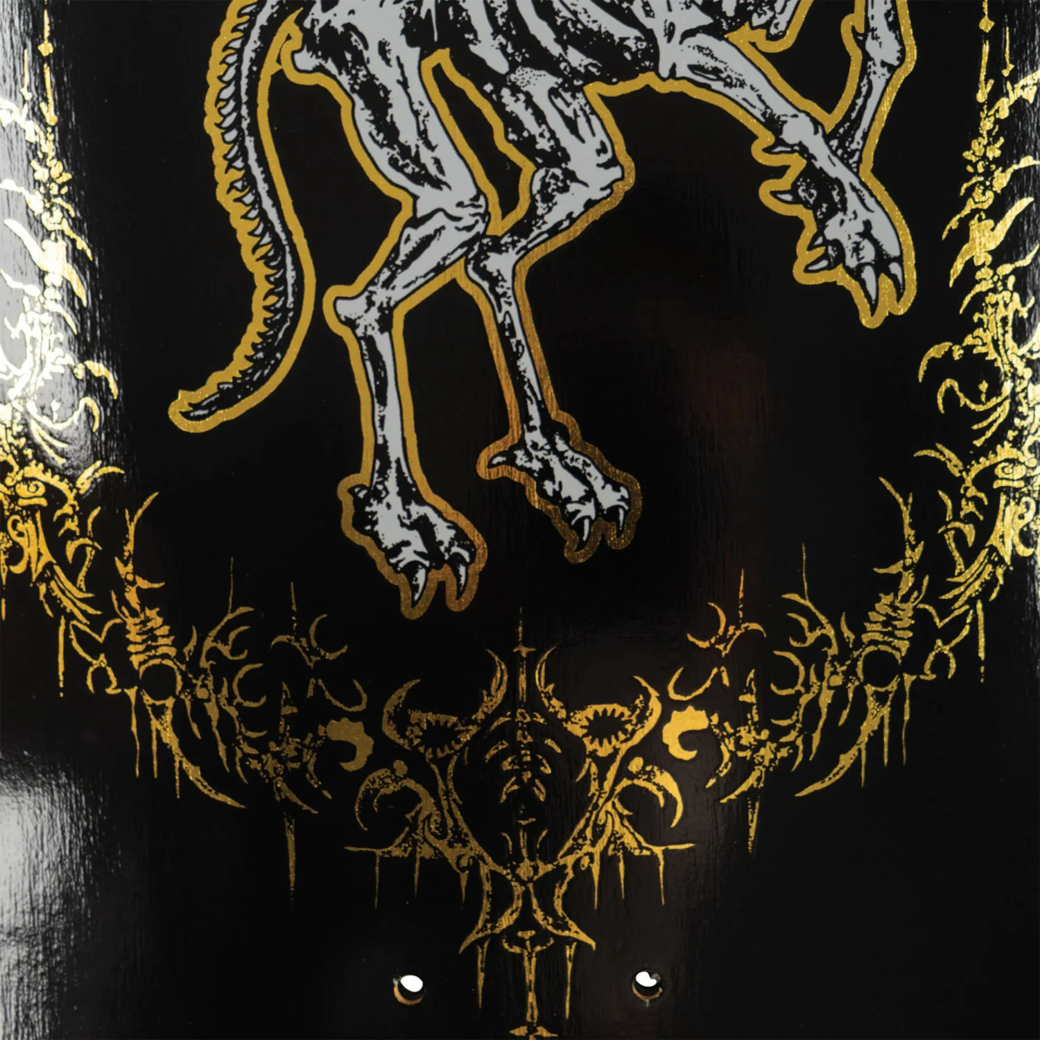 Welcome x Harry Potter Skateboard Deck Thestral on Widow Black/Gold Foil 10" - Image 6