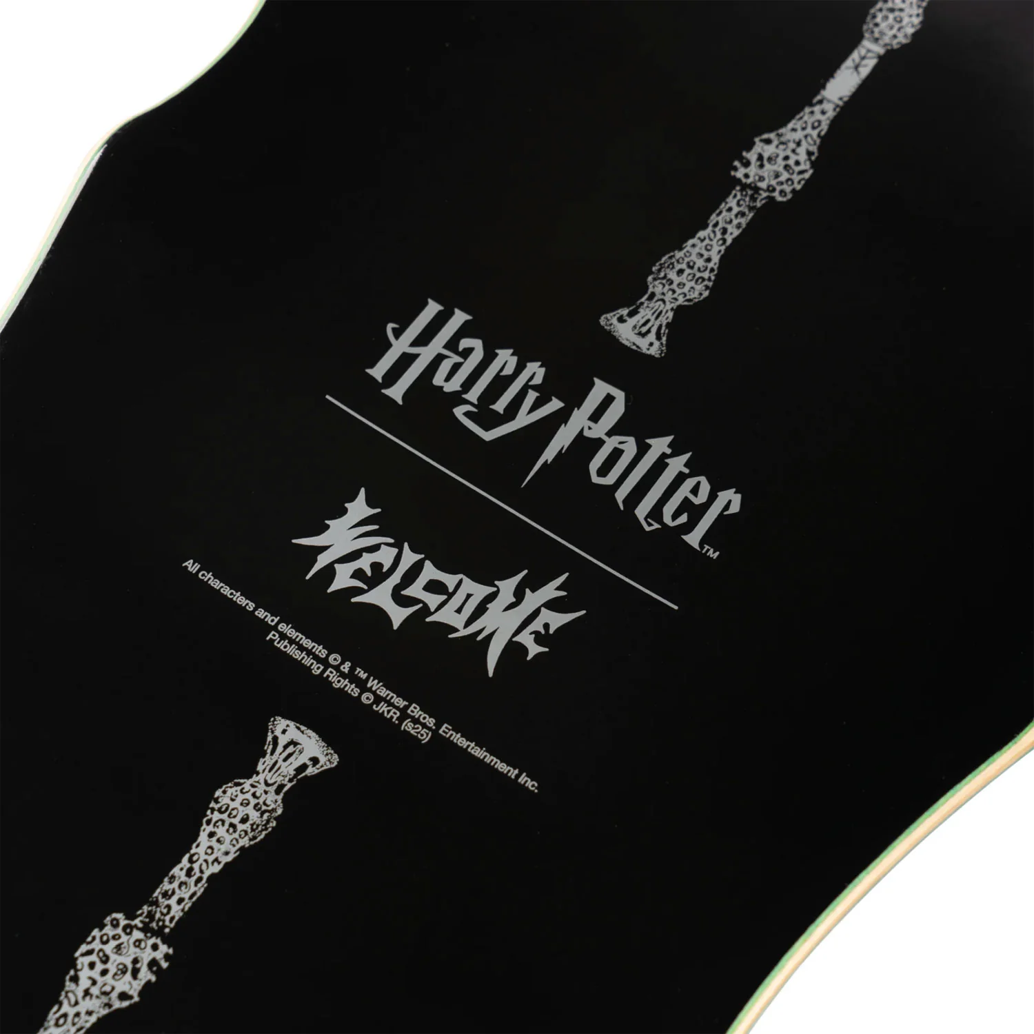 Welcome x Harry Potter Skateboard Deck Thestral on Widow Black/Gold Foil 10" - Image 7