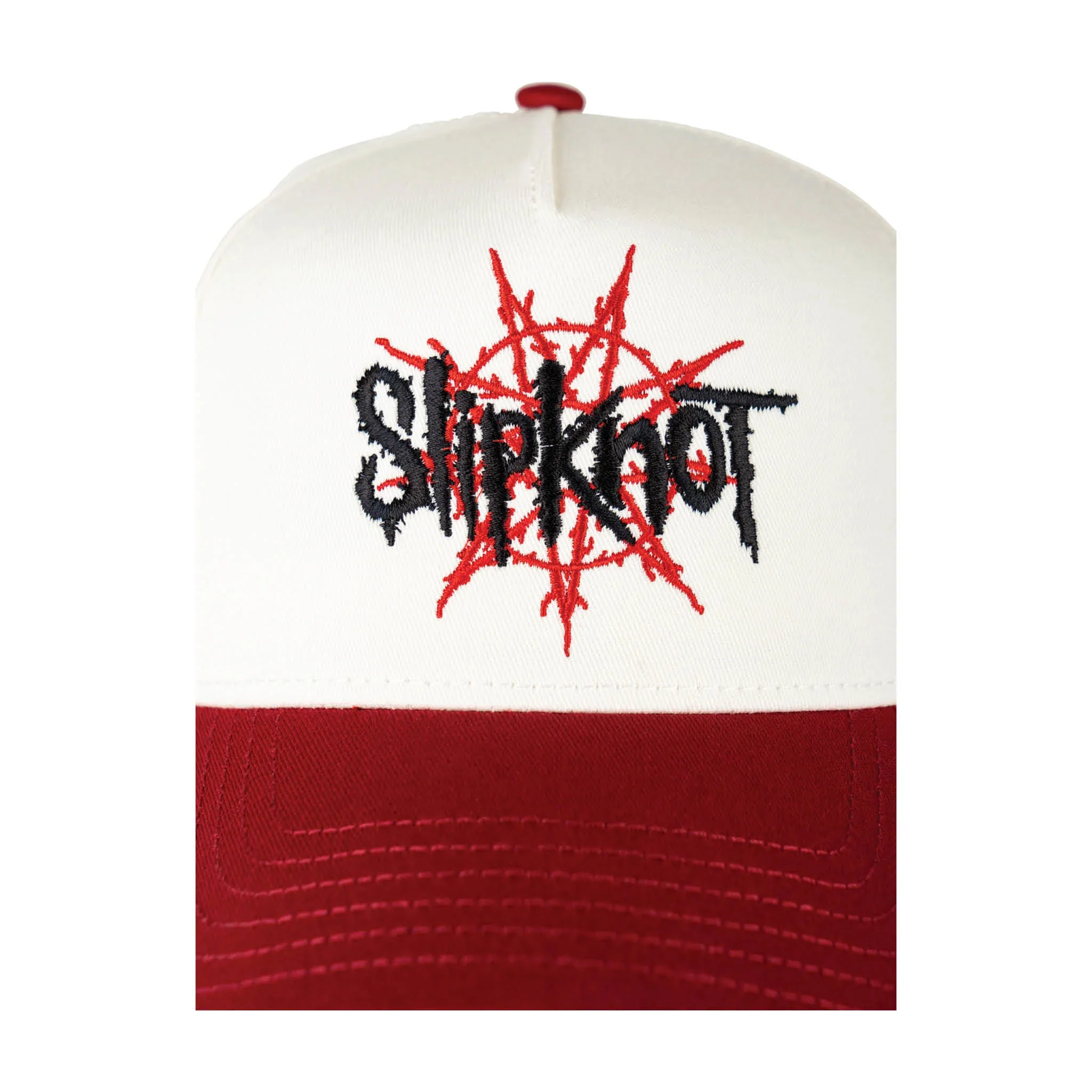 Welcome x Slipknot Hat Nonagram 2-Tone White/Red - Image 3