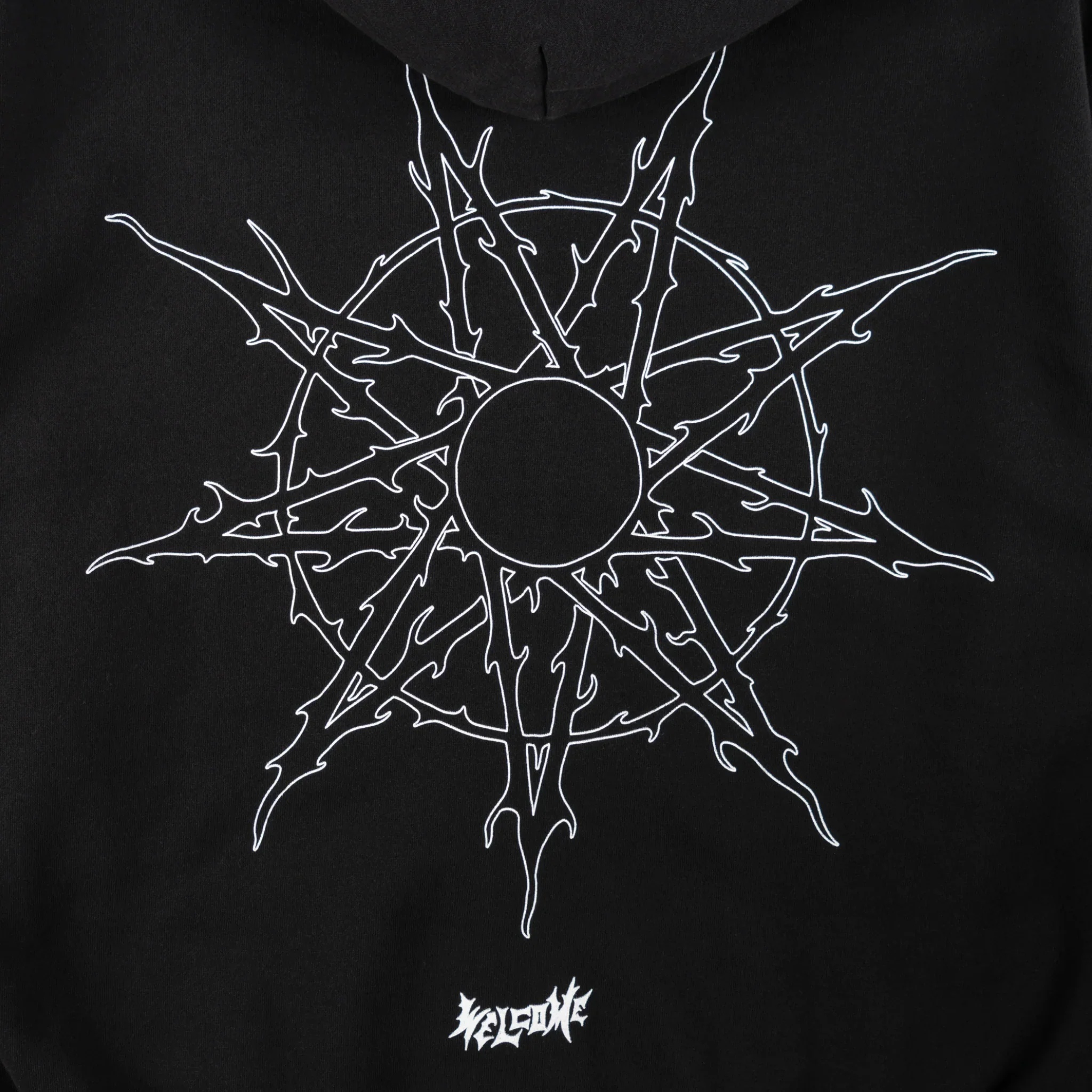 Welcome X Slipknot Hoody Nonagram Zip Black - Image 5