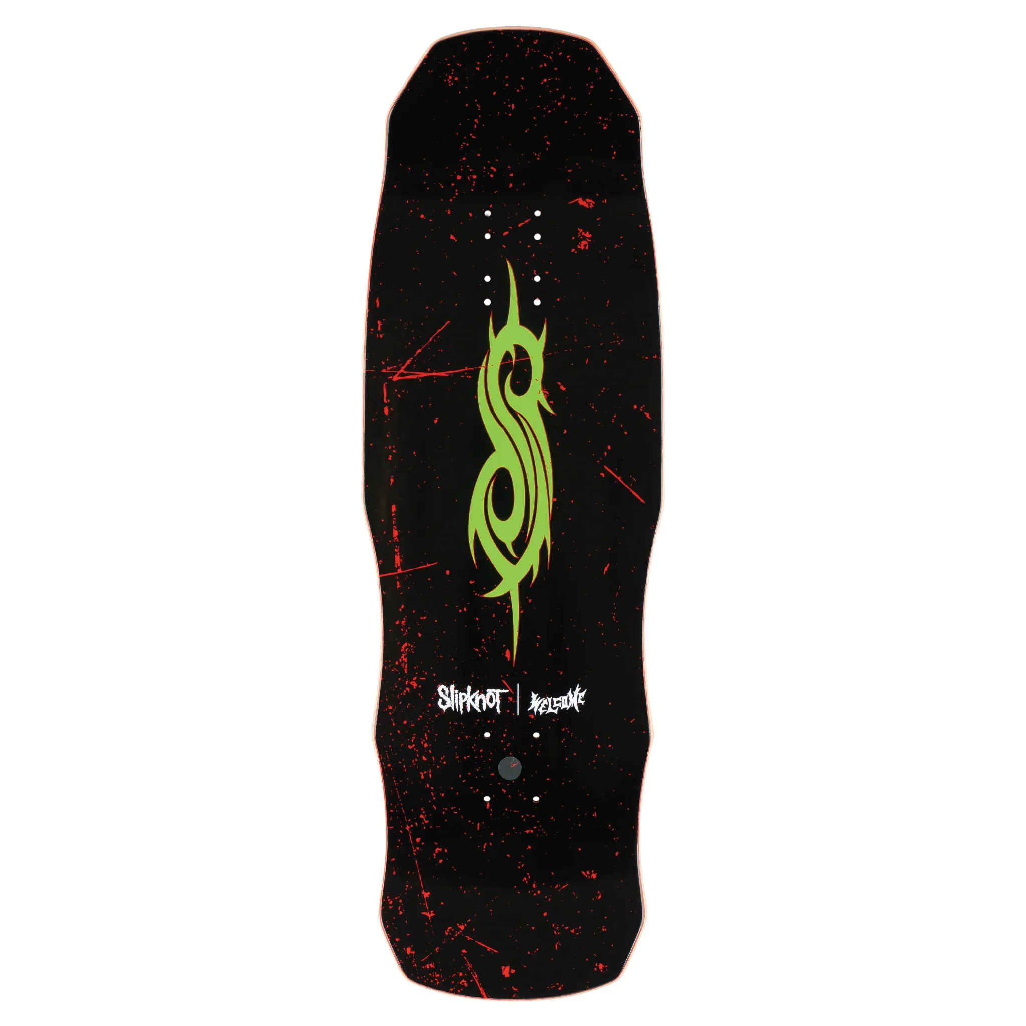 Welcome X Slipknot Skateboard Deck Spit it Out on Dark Lord Black/Red Stain 9.85" - Image 2