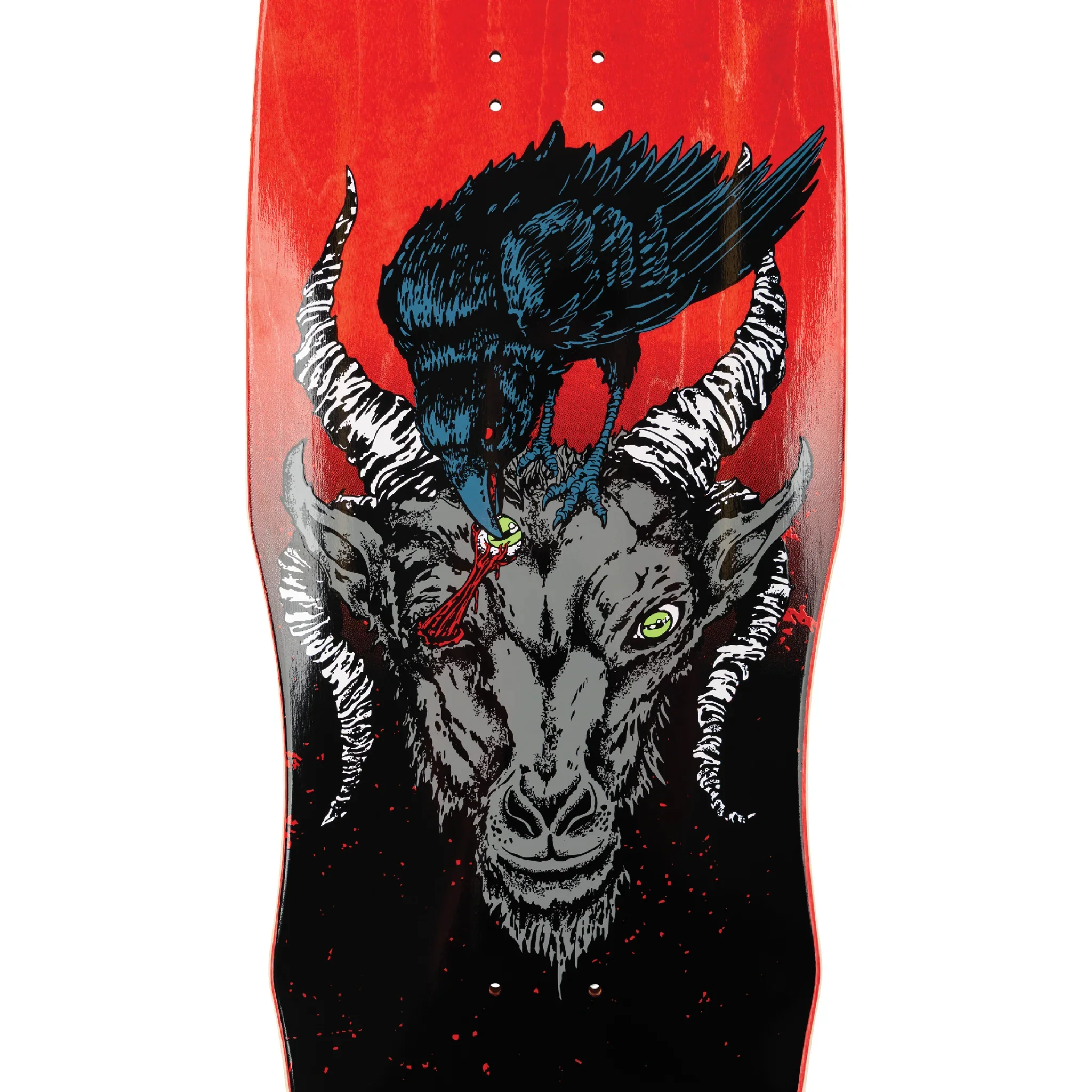 Welcome X Slipknot Skateboard Deck Spit it Out on Dark Lord Black/Red Stain 9.85" - Image 3
