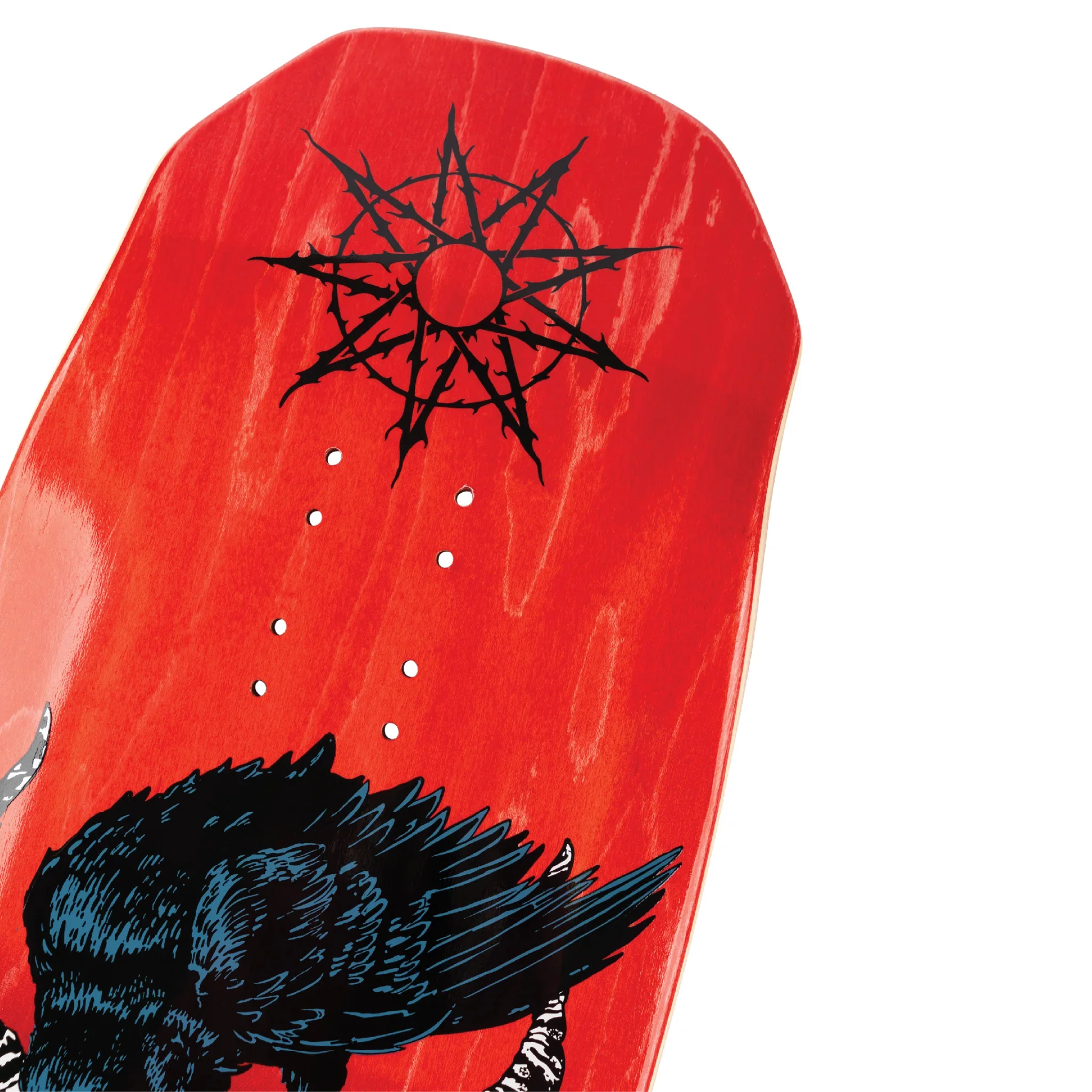 Welcome X Slipknot Skateboard Deck Spit it Out on Dark Lord Black/Red Stain 9.85" - Image 5