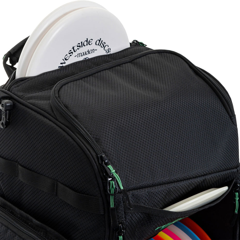 Westside Disc Golf Backpack Bag Noble Black Holds 22 Discs - Image 5