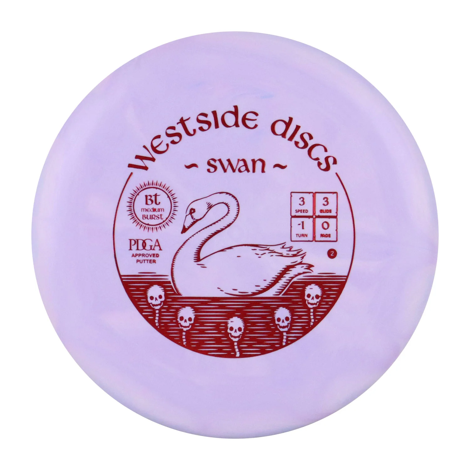 Westside Disc Golf BT Medium Burst Swan 2 Putter 3/3/-1/0 - Choose Exact Disc - Image 4