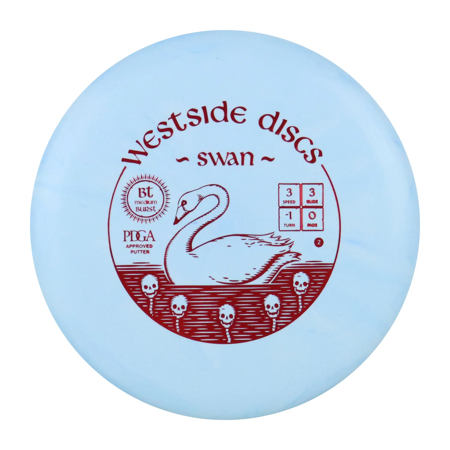 Westside Disc Golf BT Medium Burst Swan 2 Putter 3/3/-1/0 - Choose Exact Disc - Image 5
