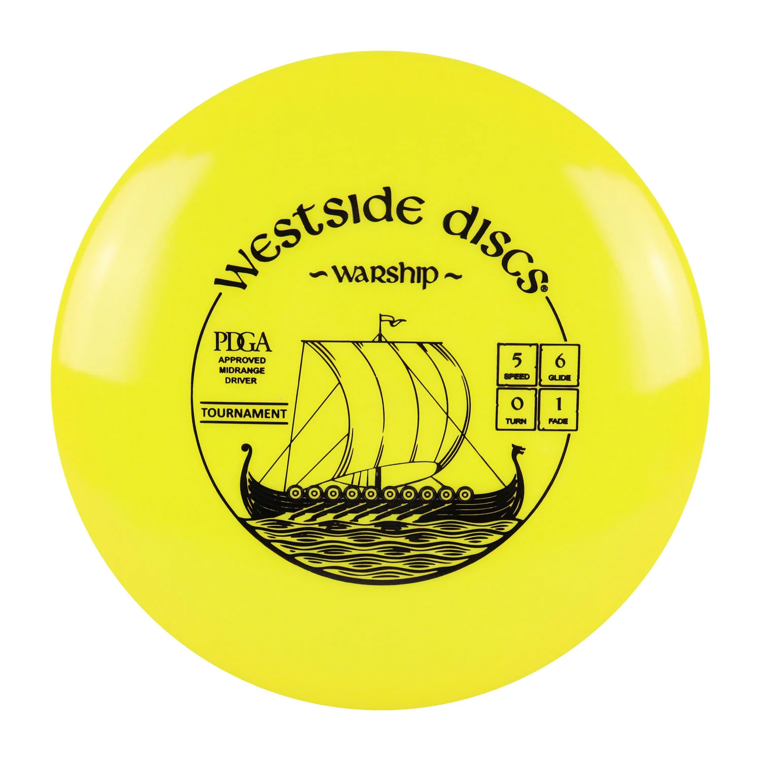 Westside Disc Golf Tournament Warship Midrange 5/6/0/1 - Choose Exact Disc - Image 3