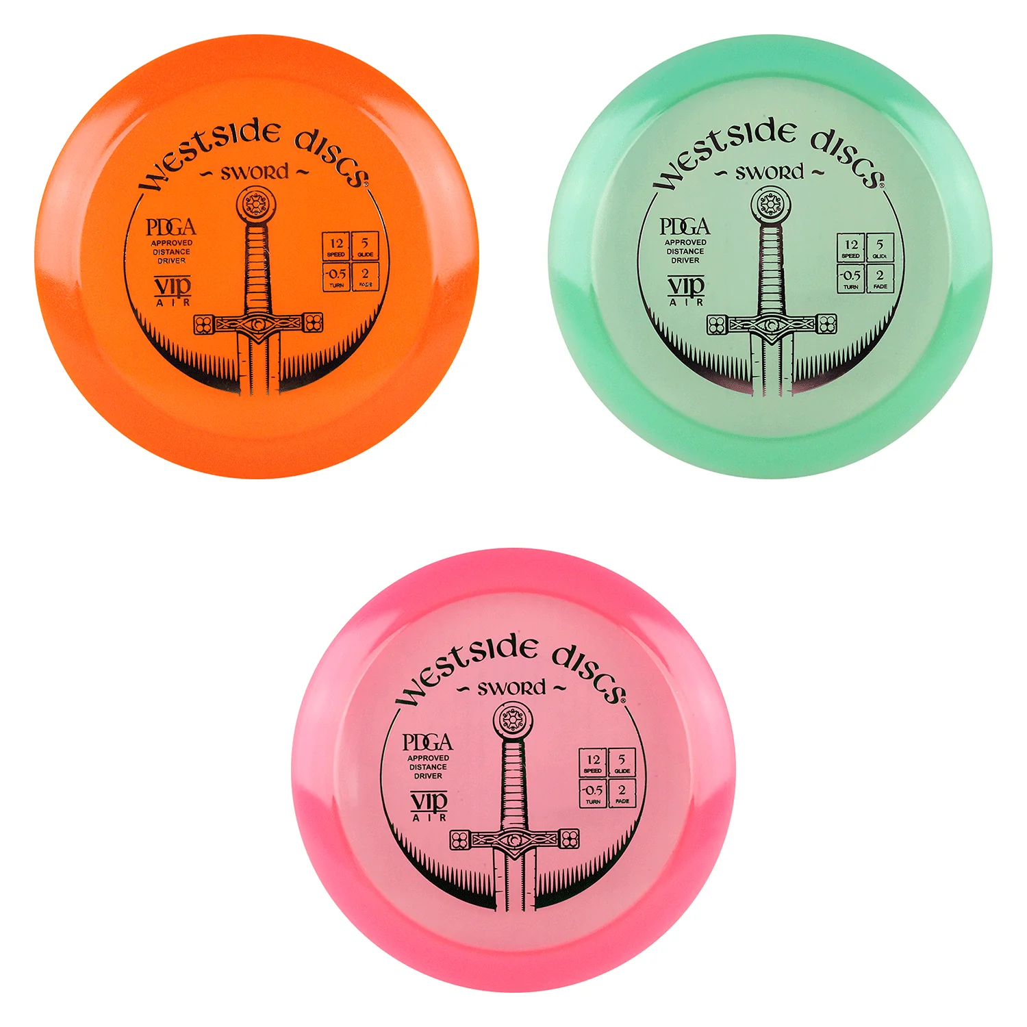 Westside Disc Golf VIP Air Sword Distance Driver 12/5/-0.5/2 - Choose Exact