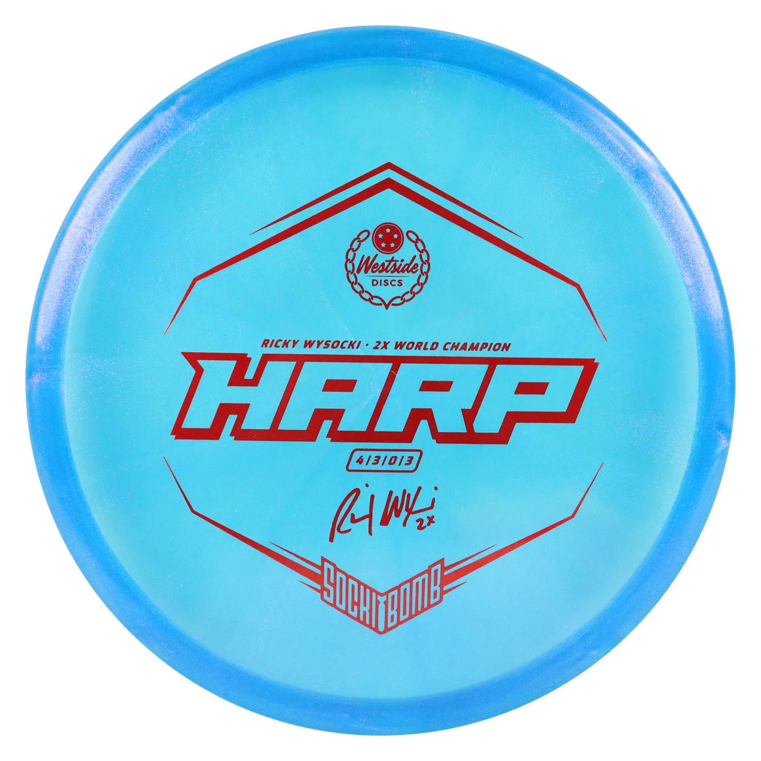 Westside Disc Golf VIP Ice Glimmer Ricky Wysocki Harp Putter 4/3/0/3 - Choose Exact Disc - Image 7