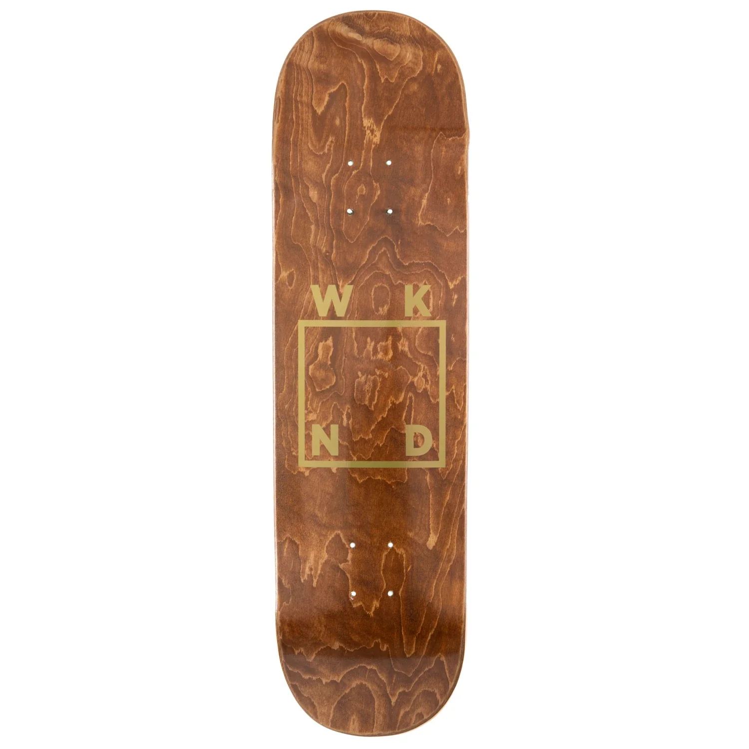 WKND Deck Gold Logo Brown 8.12"