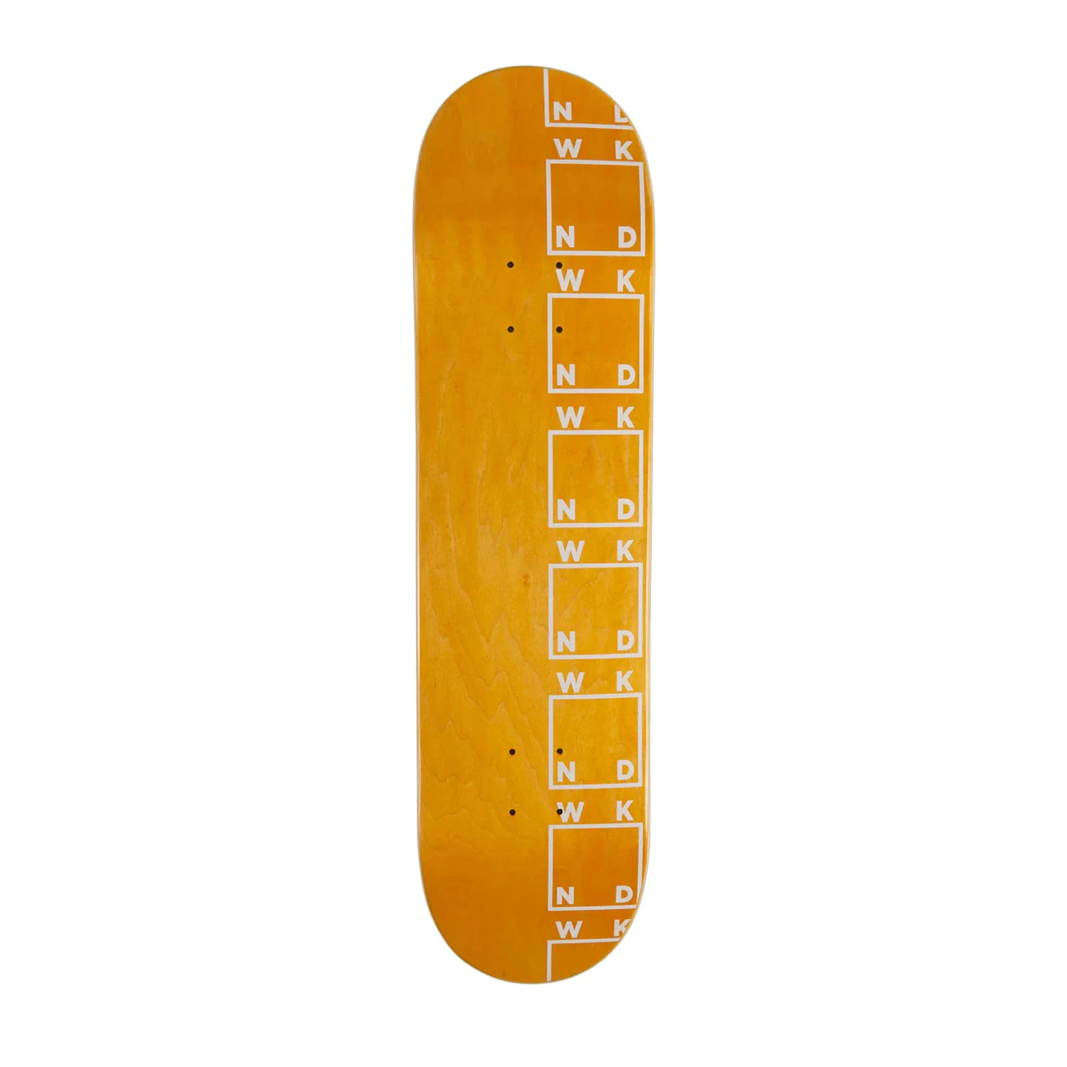 WKND Skateboard Deck Team Side Logo Orange 8.25" x 31"
