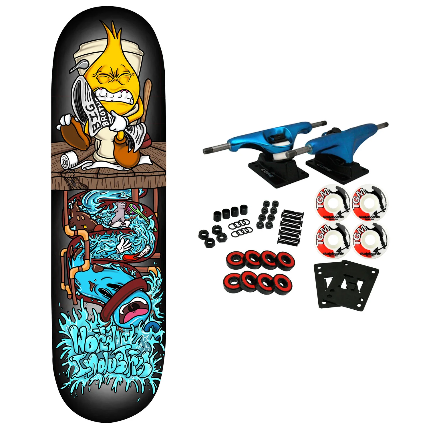 World Industries Skateboard Complete Flushed 8.25"