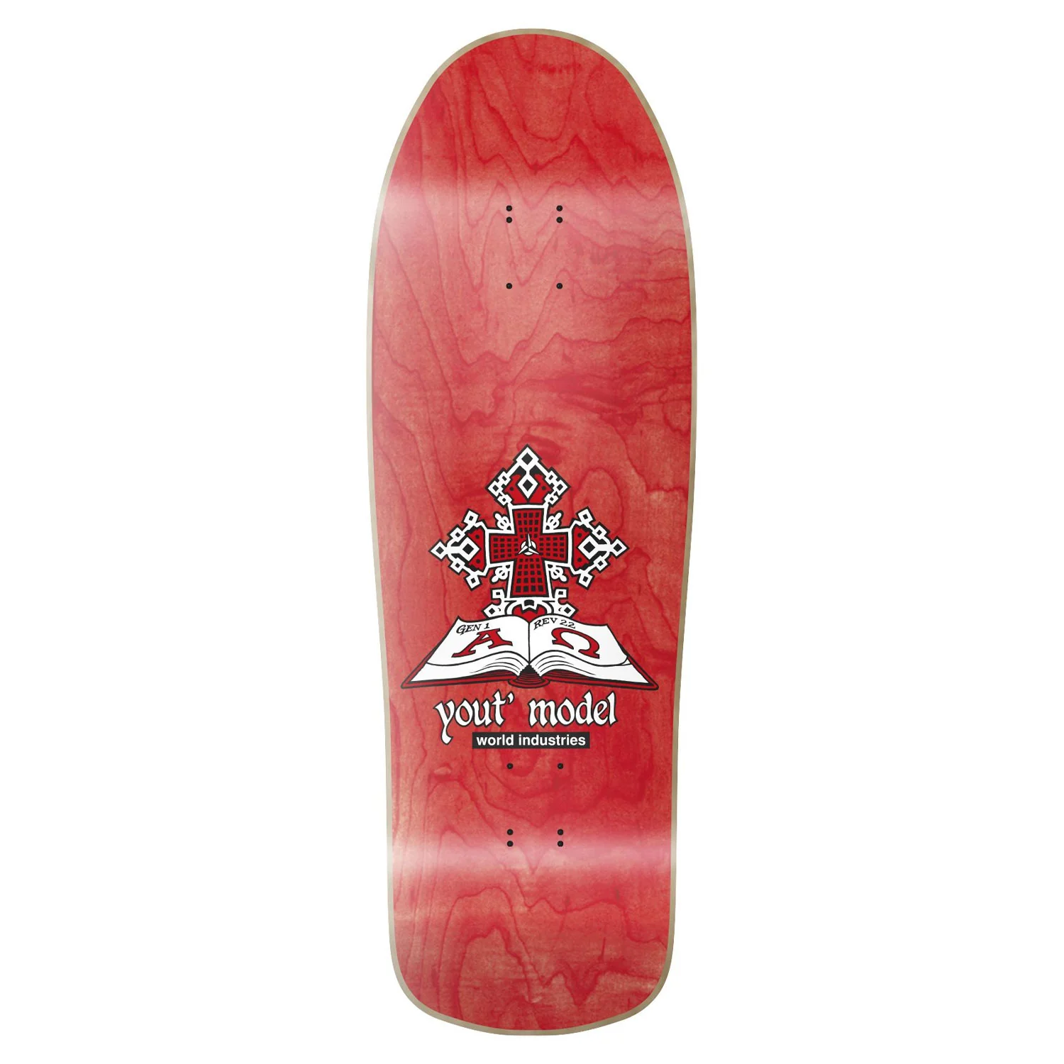 World Industries Skateboard Complete Jeff Hartsel Yout Model White 9.4375" x 30.5" - Image 3