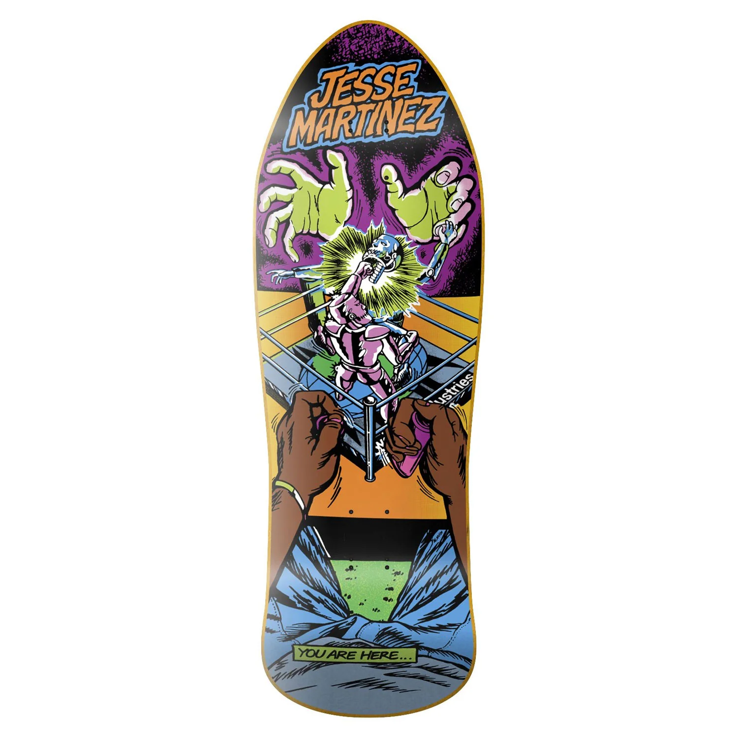 World Industries Skateboard Complete Jesse Martinez Rock em Sock Em Black 10.126" x 31" - Image 2