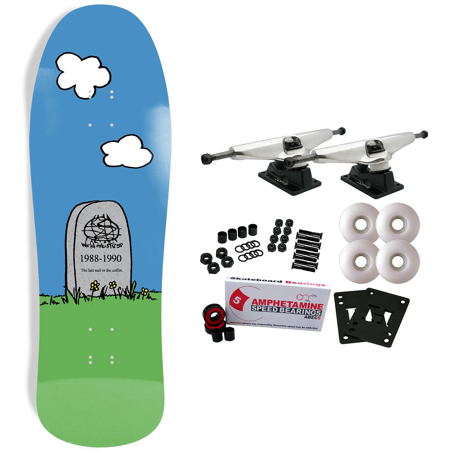 World Industries Skateboard Complete Skateboarding is Dead 10" x 31.3"