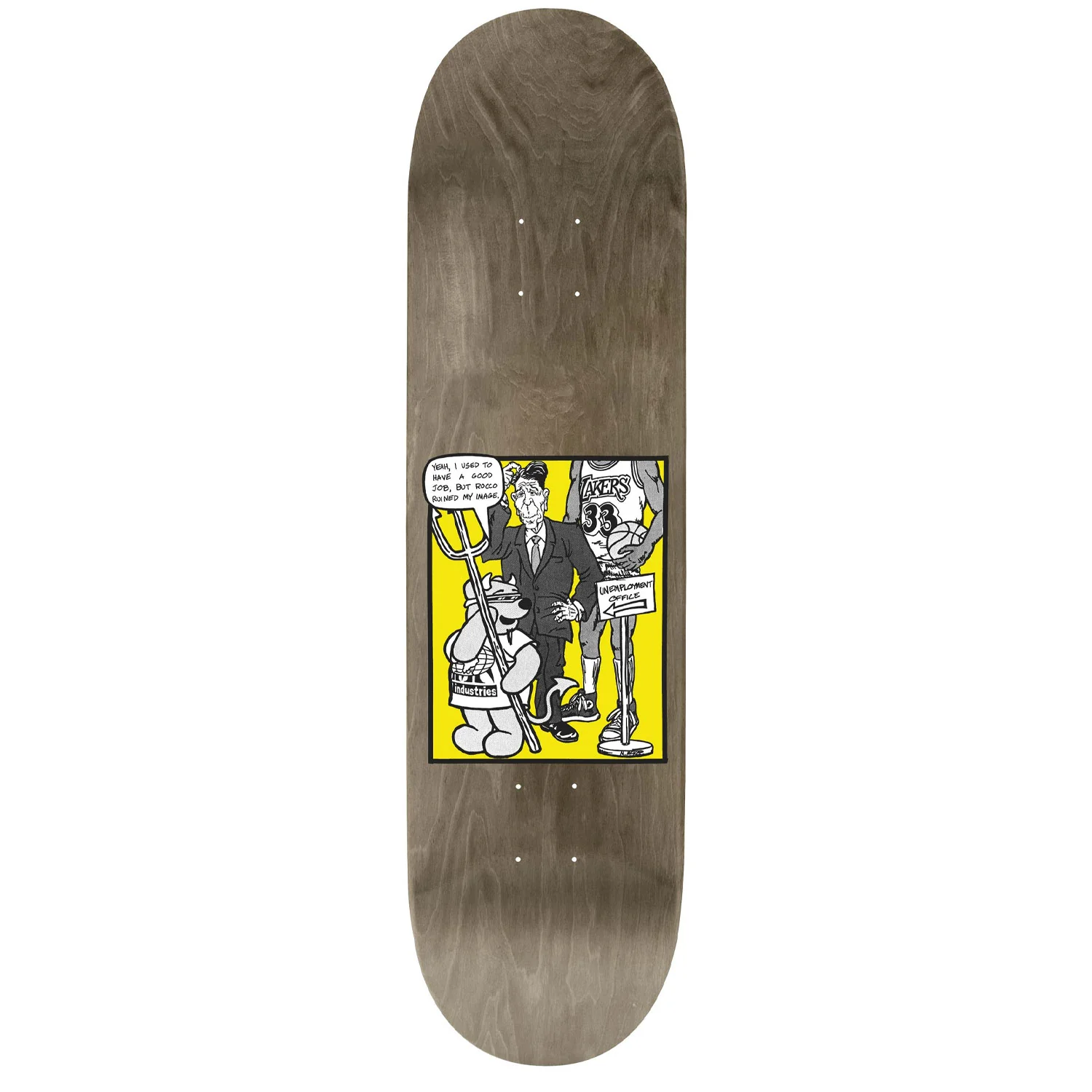 World Industries Skateboard Complete Steve Rocco III Brown 8.25" x 32" - Image 2
