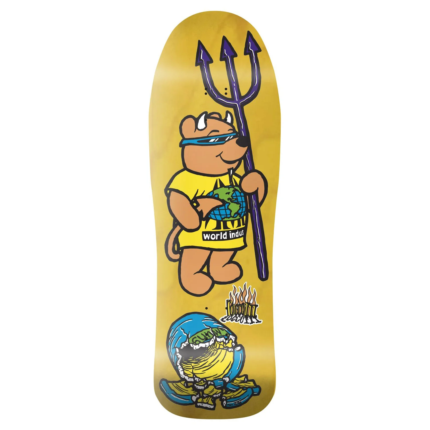 World Industries Skateboard Complete Steve Rocco III Yellow 9.75" x 31.5" - Image 2