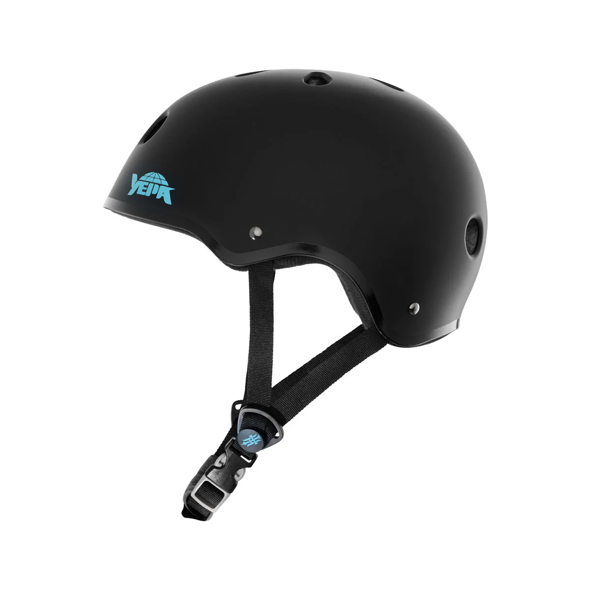 Yepa Skateboard Helmet T-Shell Pro Tony Hawk Matte Black/Teal - Certified - Image 3