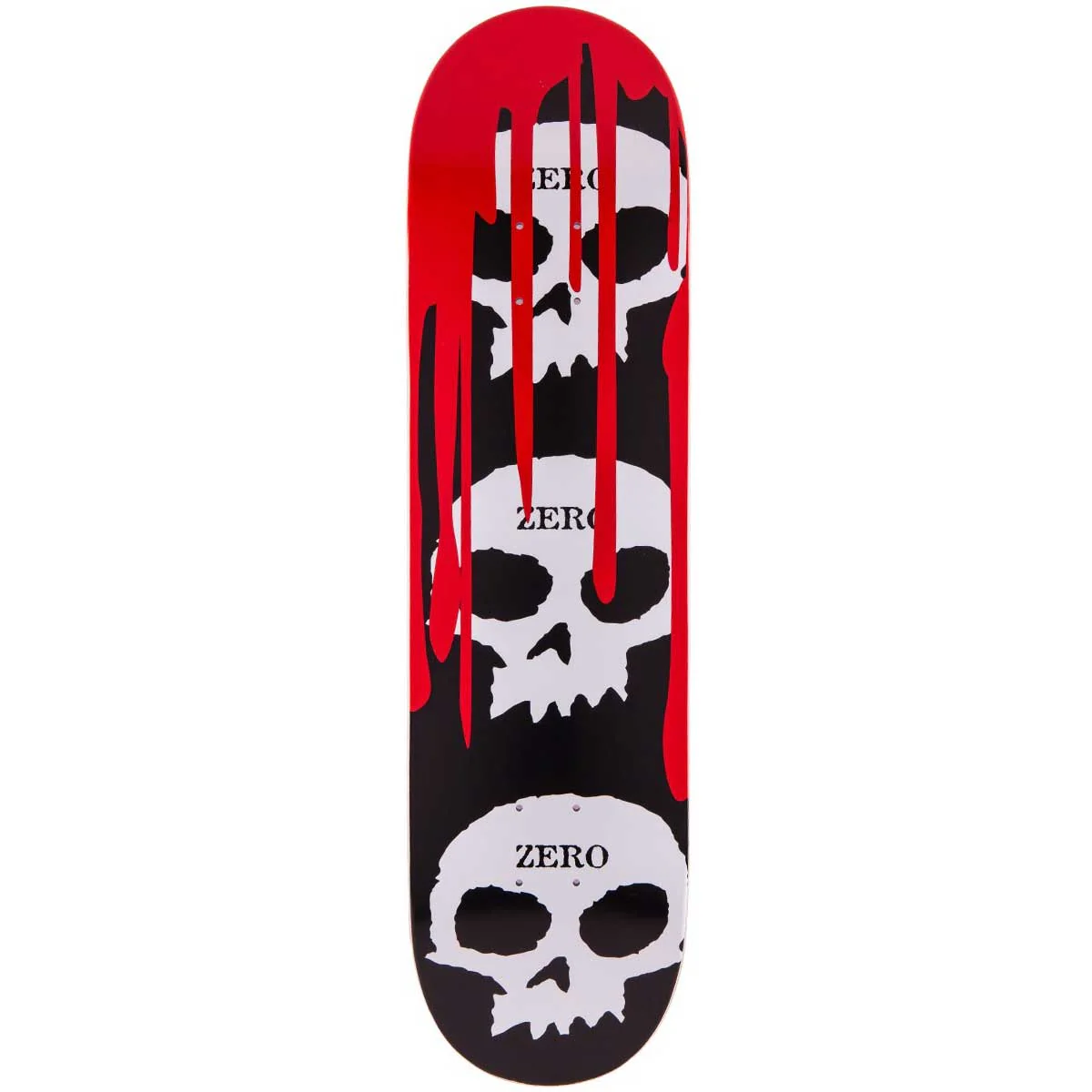 Zero Deck 3 Skulls with Blood 8.25"