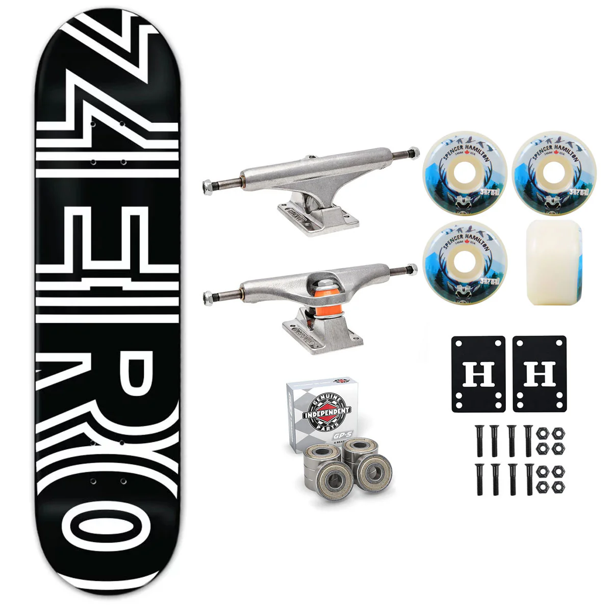 Zero Skateboard Bold 8.25" Independent Satori Premium Kit