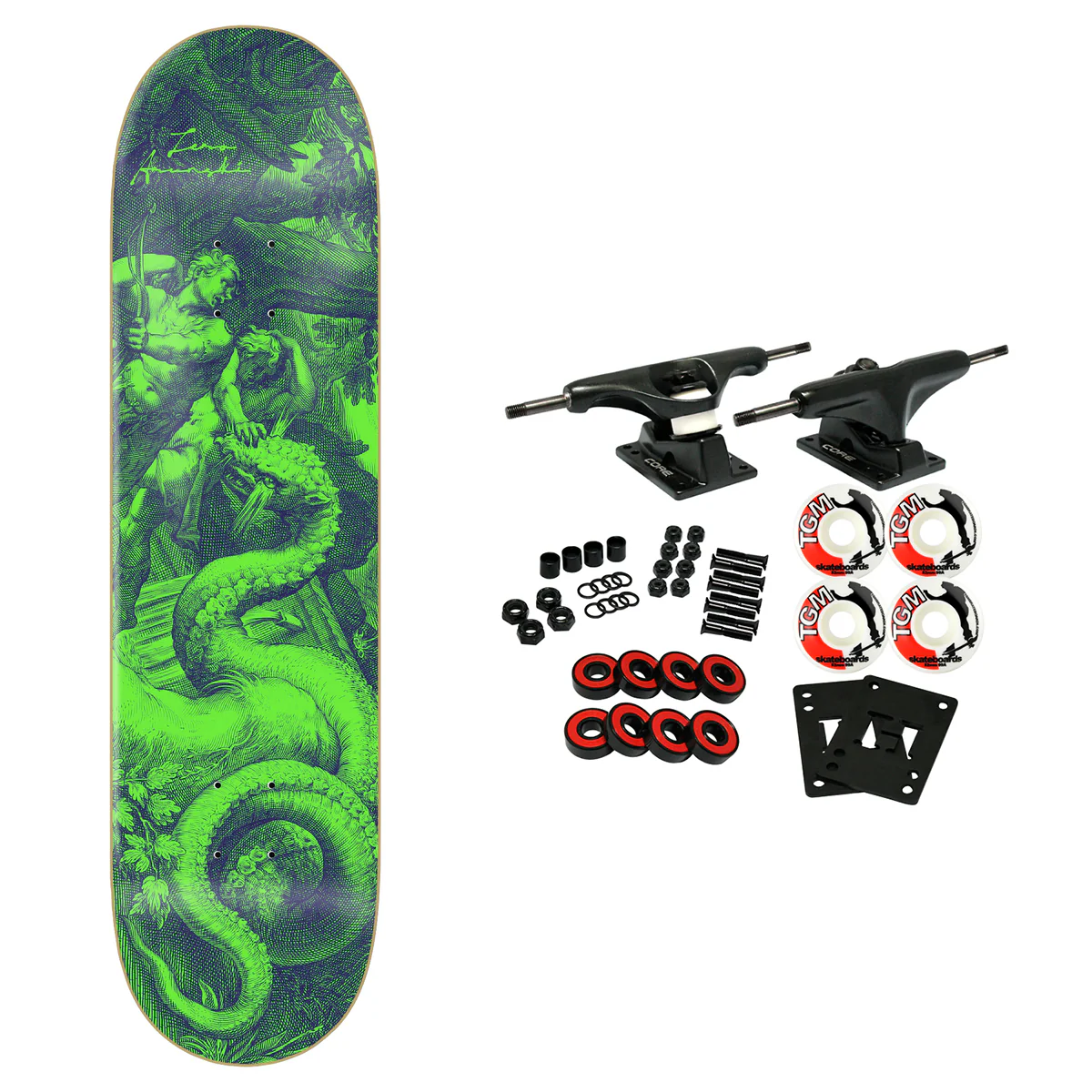 Zero Skateboard Complete Adam Arunski Renaissance 8.5" x 32.3"