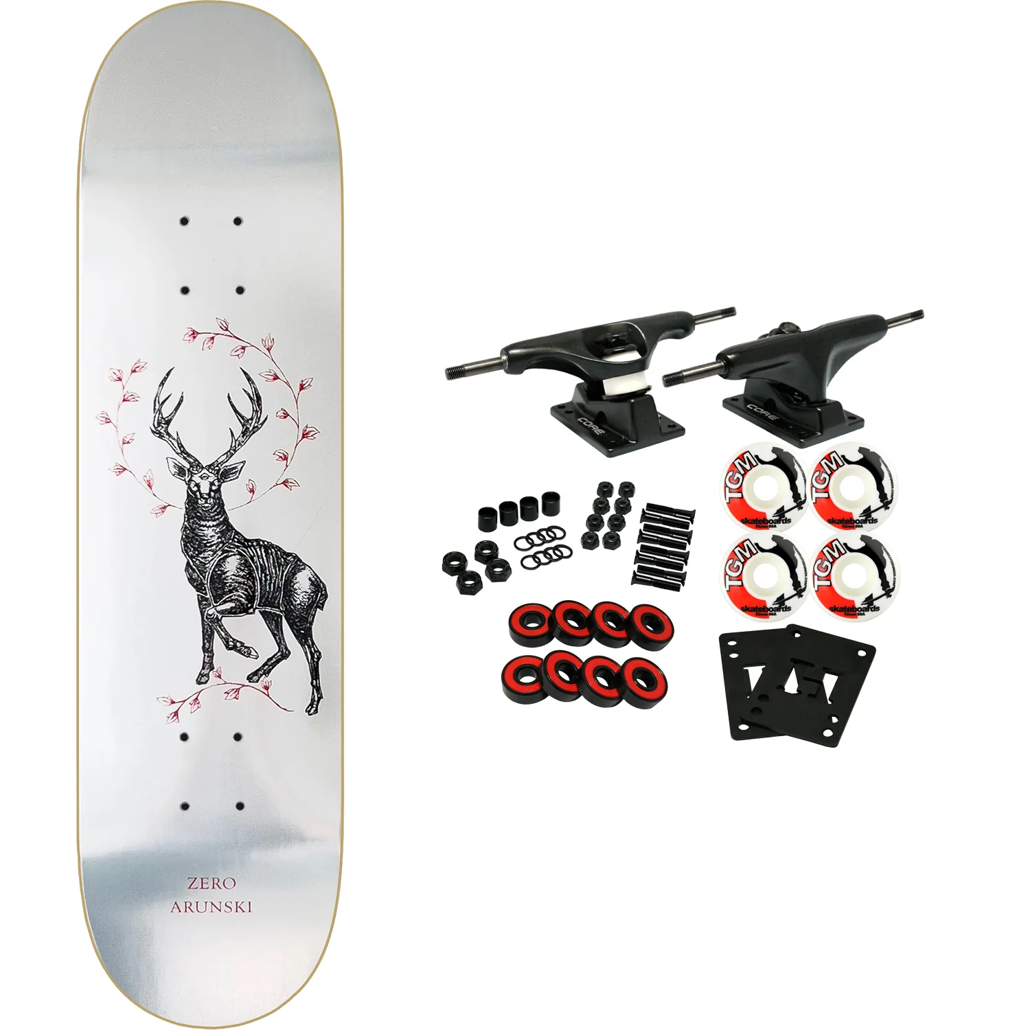 Zero Skateboard Complete Adam Arunski Stag 8.5" x 32.3"