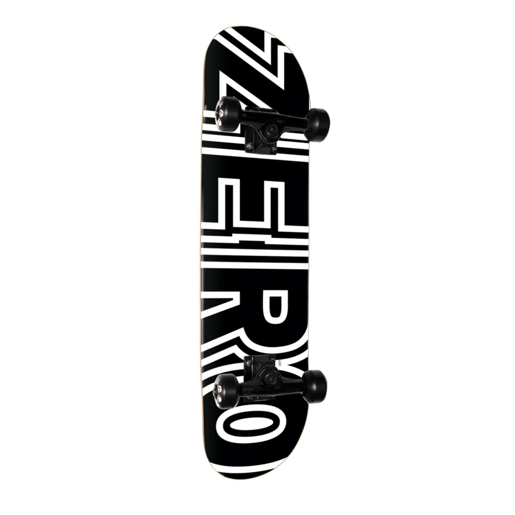 Zero Skateboard Complete Bold Black 7.75" - Factory Assembled