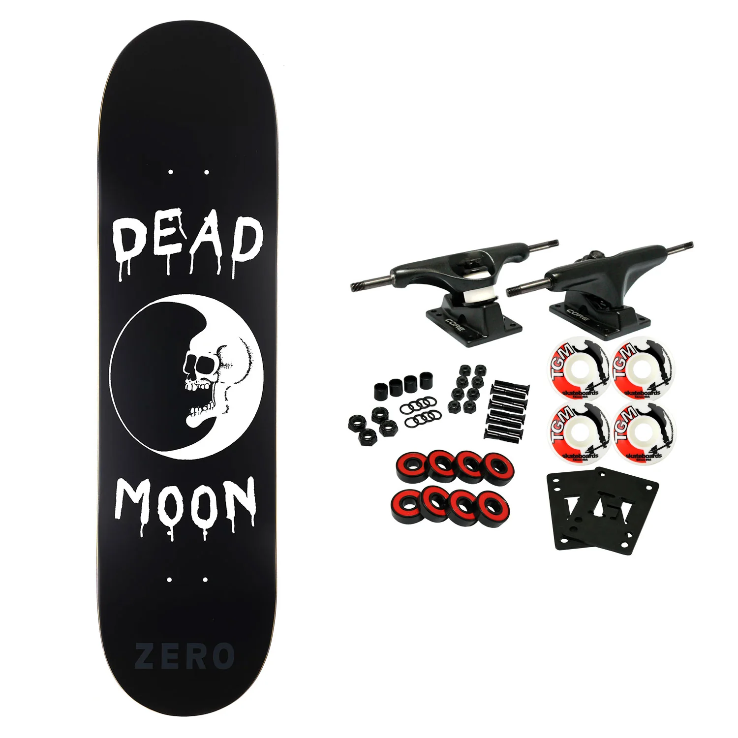Zero Skateboard Complete Dead Moon OG 8.25" x 31.9"