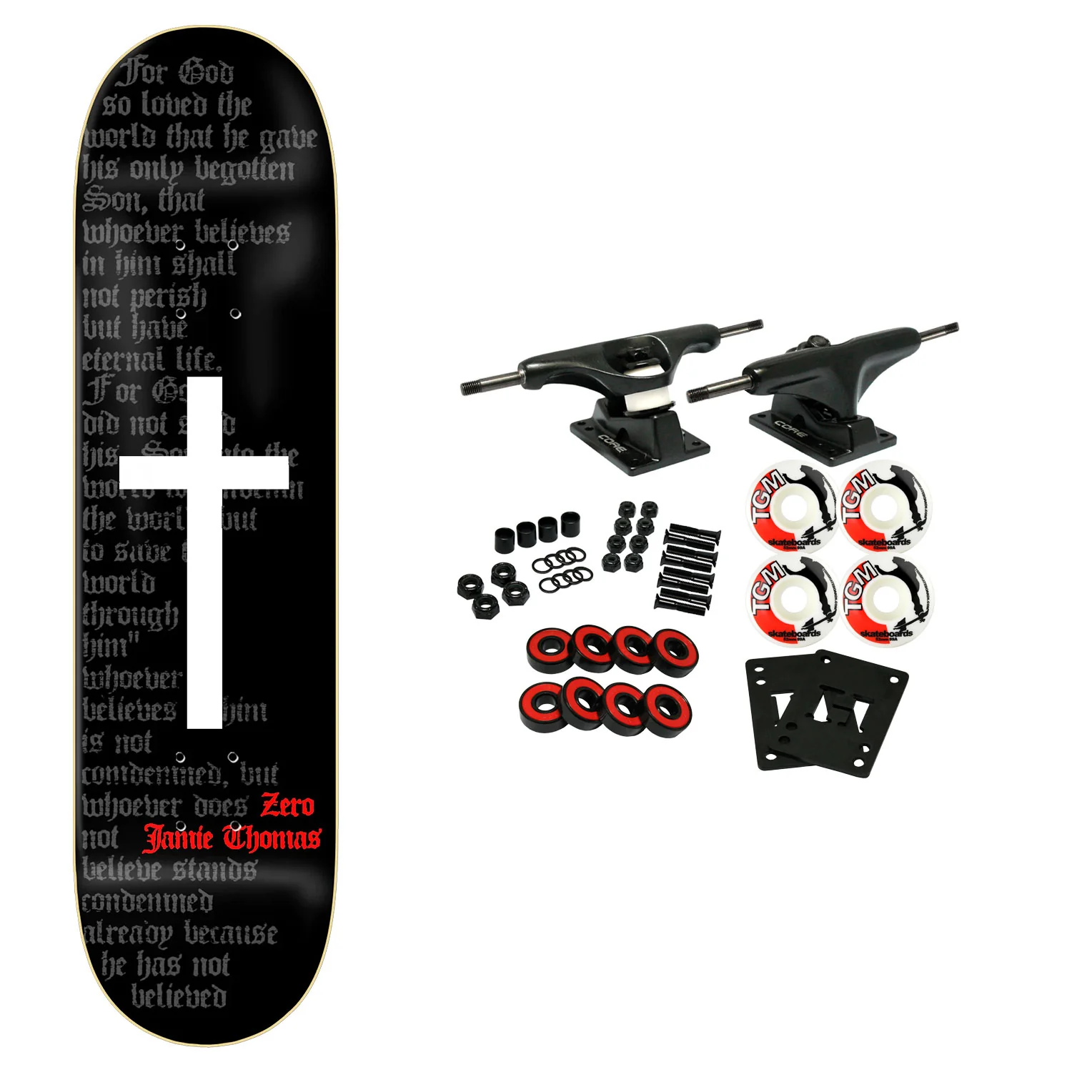 Zero Skateboard Complete Jamie Thomas Cross 8.5" x 32.3"