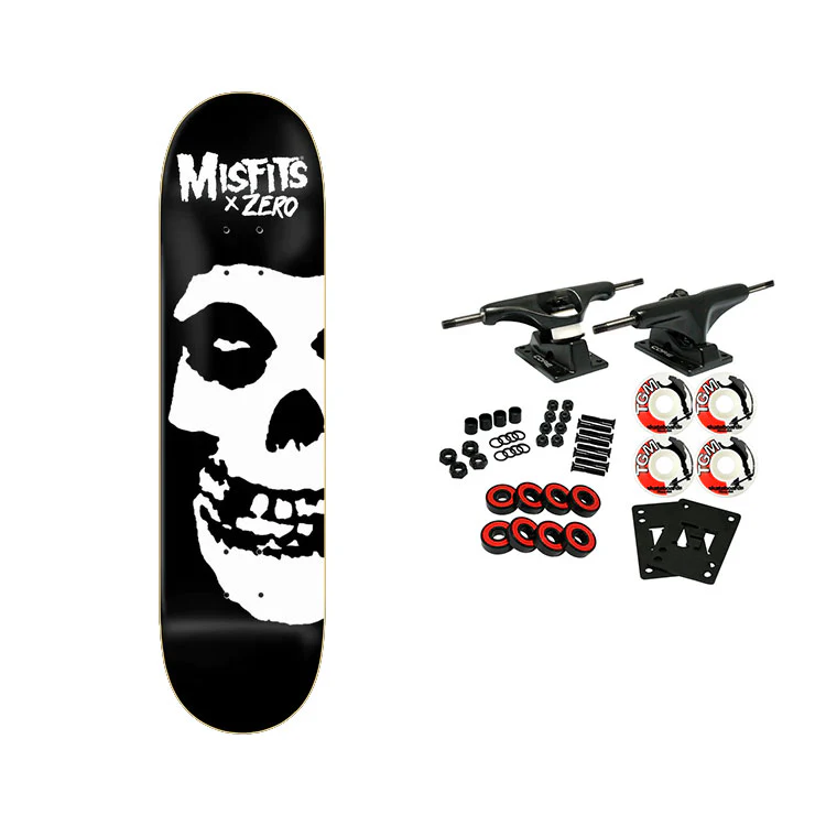 Zero Skateboard Complete Misfits Big Fiend Black/White 8.0" x 31.6"