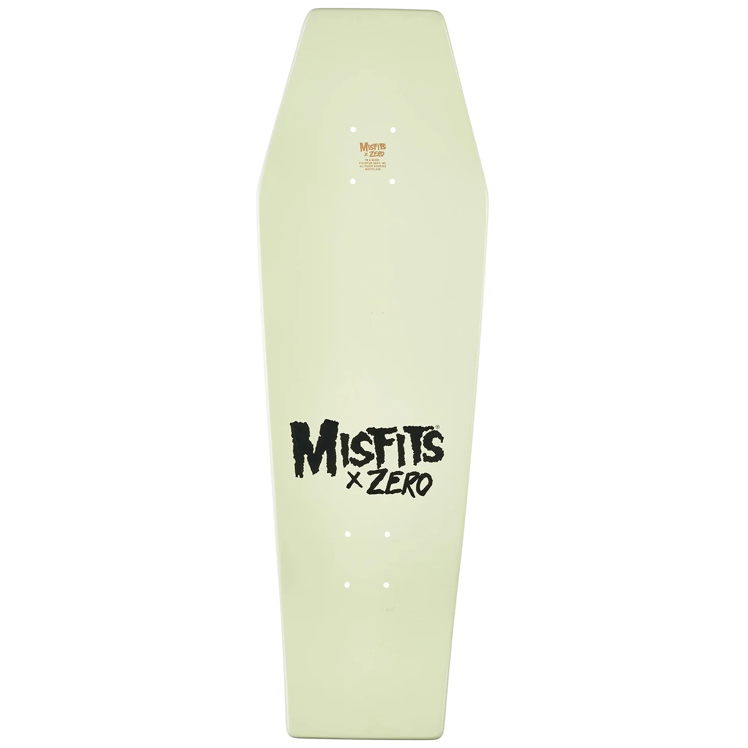 Zero Skateboard Complete Misfits Coffin Fiend Glow Shaped 9.5" x 29.5" - Image 3