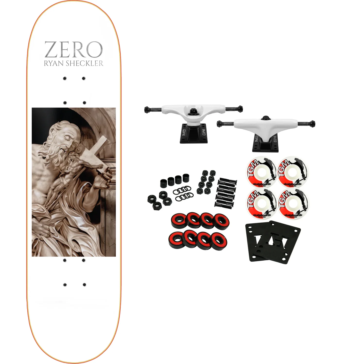 Zero Skateboard Complete Ryan Sheckler Beloved Christ 8.25" x 31.9"