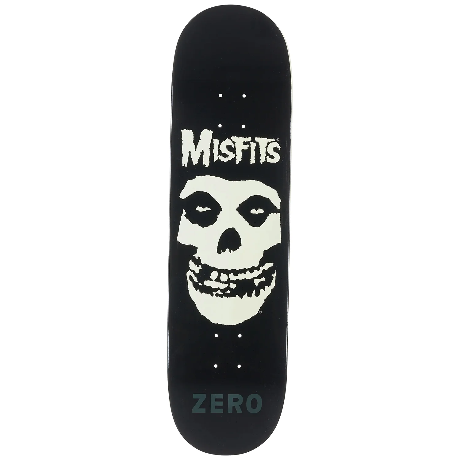 Zero Skateboard Deck Misfits Fiend Skull Glow 8.5" x 32.3"