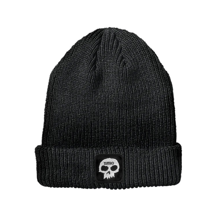 Zero Skateboards Beanie Skull Patch Black