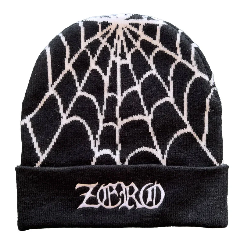 Zero Skateboards Beanie Wasteland Spider Web Black