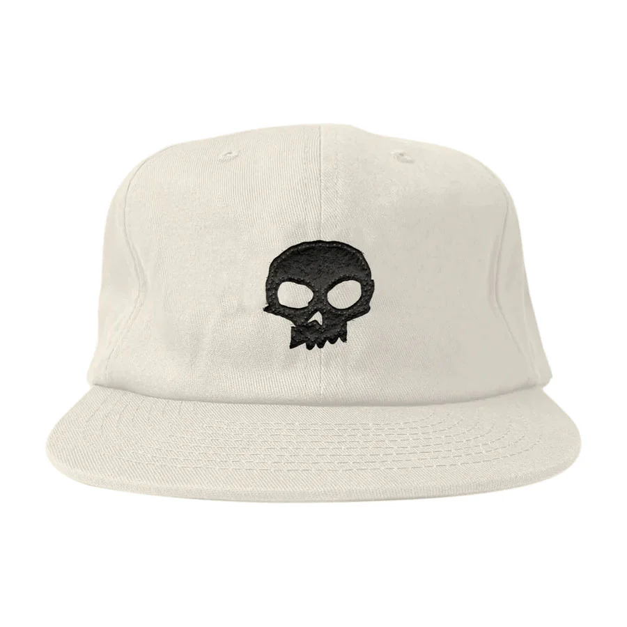 Zero Skateboards Hat Skull Applique Off White